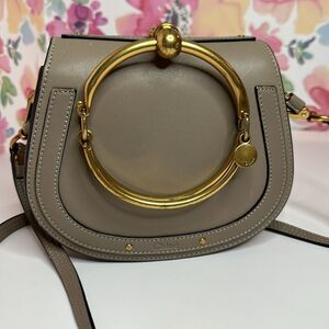 💯Authentic Chloe Nile Grey Small Crossbody Bag🍀
